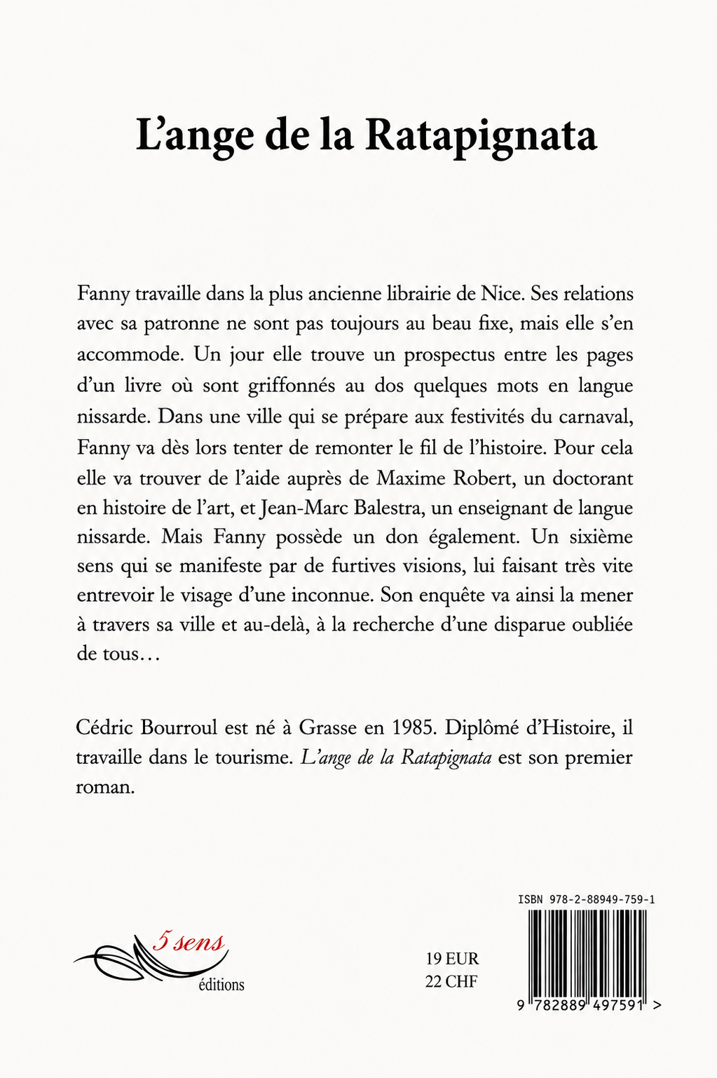 L’ange de la Ratapignata — Roman